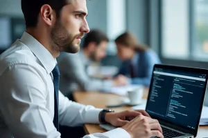 Travel agent working on GDS Travel agent working on GDS